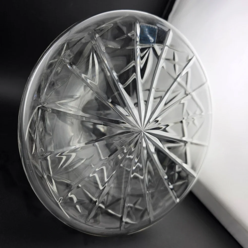 Illusions Samobor 24% Lead Crystal Ships Decanter‎ w/ Stopper Yugoslavia Handcut